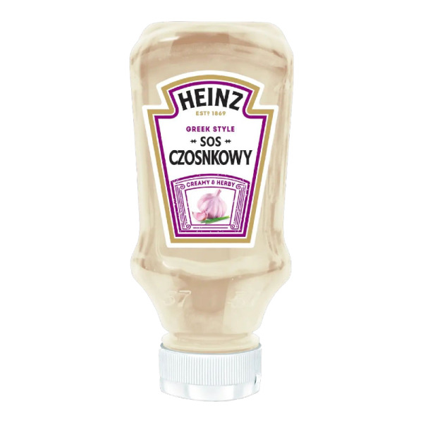 Купить Сливочный чесночный соус Heinz Sos Czosnkowy 400 мл — греческий стиль, насыщенный вкус и премиум качество! Идеален для HoReCa и домашнего использования — премиальные Горчицы · Майонезы от Cheese Map™ Украина