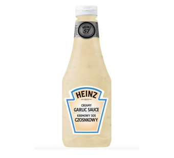 Сливочный чесночный соус "Heinz Sos Czosnkowy" 875 мл — премиальный вкус для ресторанов и гурманов! Идеален для мяса, закусок и HoReCa - фото | Сирна Карта