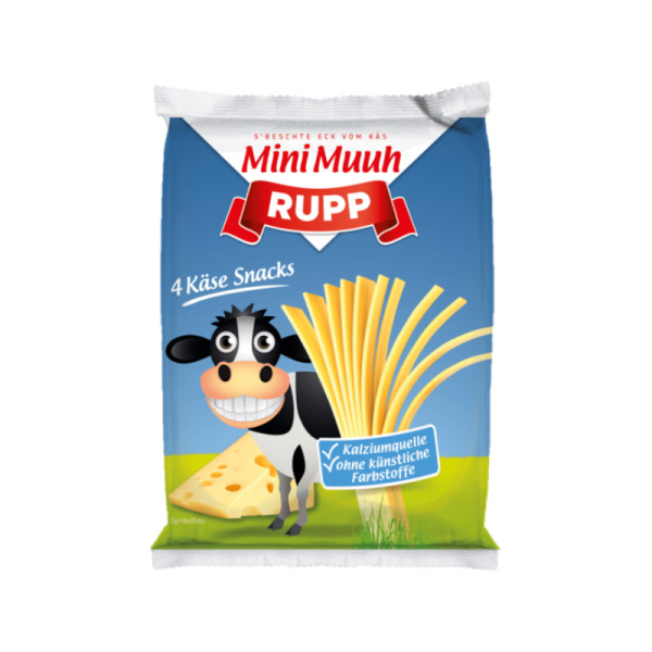 Купить Сыр сливочный порционный Mini Muuh Rupp отдельные полоски 4*21 mg — премиальные Немецкие · Сыры от Cheese Map™ Украина