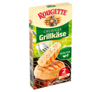 Сыр сливочный с травами для гриля Rougette "Cremiger Rougette" 55% – средиземноморская гармония вкусов на гриле! - фото | Сирна Карта