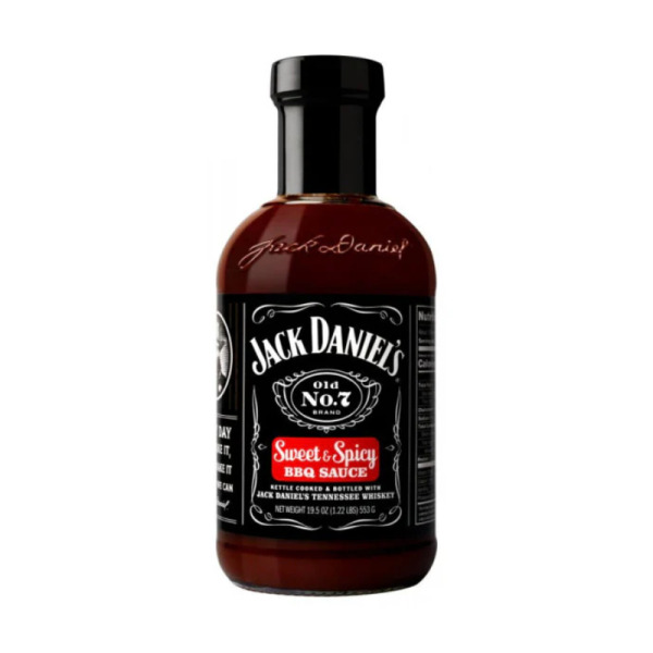 Купить Соус барбекю сладко-острый Sweet Spicy BBQ Jack Daniel\s Америка фасовка стекло 0.553 kg — премиальные К Мясу · Грилю от Cheese Map™ Украина