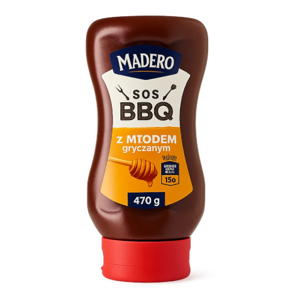 Купить Соус BBQ премиум Madero Sos BBQ z Miodem Gryczanym гречишный мёд | Польша | 470 г | Сырная Карта – гастро-гид — премиальные К Мясу · Грилю от Cheese Map™ Украина