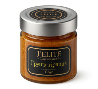 Соус до сиру J’ELITE «Груша-гірчиця» 165 г – преміум-делікатес для гурманів та HoReCa - фото | Сирна Карта