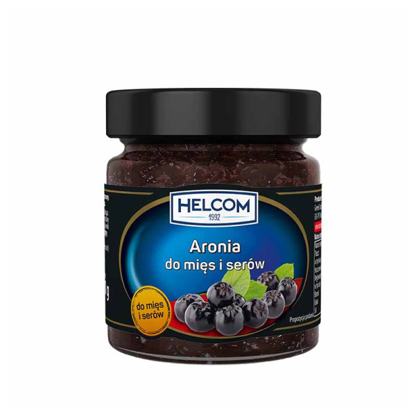 Купити Соус до сиру та мяса чорноплідна горобина Helcom фасування скло 0.21 kg — преміальні Джеми · Мед від Cheese Map™ Україна