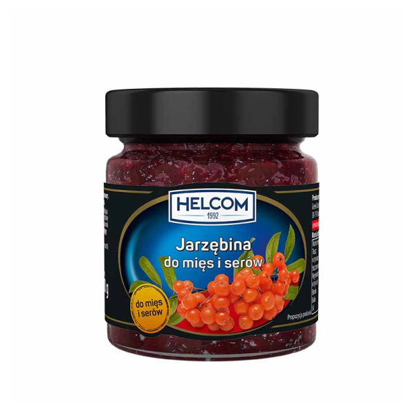 Купити Соус до сиру та мяса горобина Helcom фасування скло 0.21 kg — преміальні Джеми · Мед від Cheese Map™ Україна