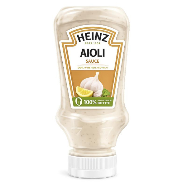 Купити Heinz Aioli Sauce 220 мл - преміальний часниково-лимонний соус для гурманів та HoReCa! Смак Середземноморя у кожній краплі — преміальні Гірчиці · Майонези від Cheese Map™ Україна