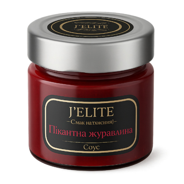Купить ✨ Соус к сыру J’ELITE «Пикантная клюква» 165 г – премиум вкус для гурманов и ресторанов — премиальные Джемы · Мед от Cheese Map™ Украина