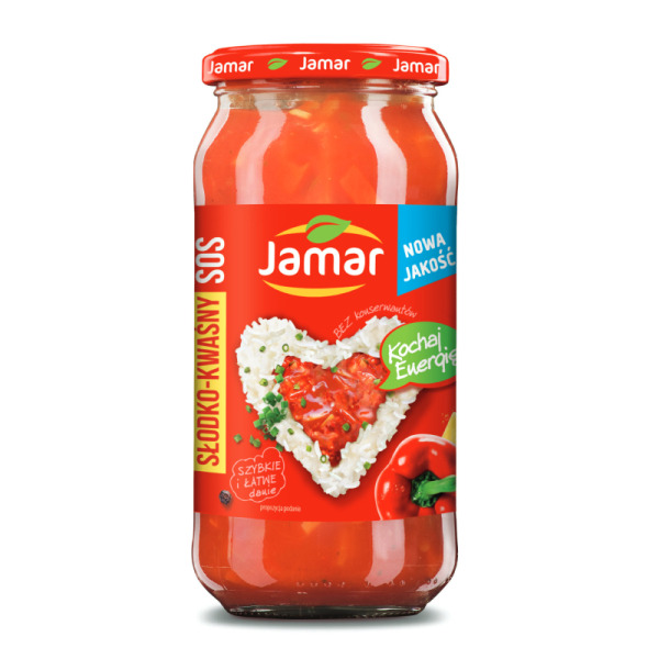 Купить Соус кисло-сладкий Jamar Польша фасовка 0.520 kg — премиальные Овощи · Антипасти от Cheese Map™ Украина