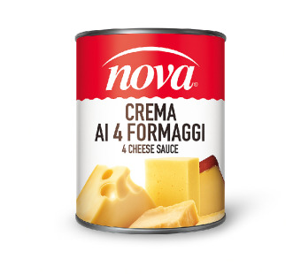 Сырный соус "Nova Crema ai 4 Formaggi" – насыщенный вкус четырёх сыров по классическому итальянскому рецепту!  Гурманский соус для ресторанной подачи и домашней кулинарии. - фото | Сирна Карта