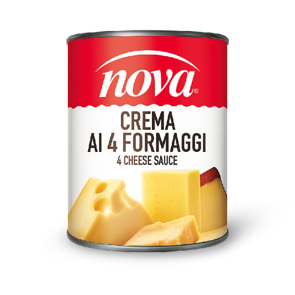 Купить Сырный соус Nova Crema ai 4 Formaggi – насыщенный вкус четырёх сыров по классическому итальянскому рецепту!  Гурманский соус для ресторанной подачи и домашней кулинарии. — премиальные Премиальные · Трюфельные от Cheese Map™ Украина