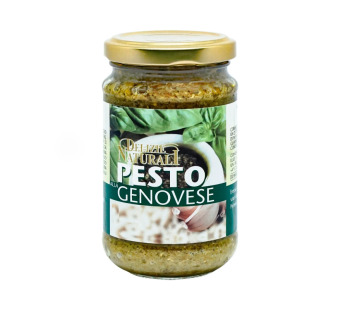 Соус песто "Pesto alla Genovese Delizie Naturali" Италия фасовка стекло 0.185 kg - фото | Сирна Карта