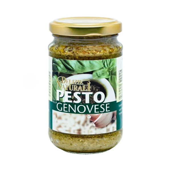Купить Соус песто Pesto alla Genovese Delizie Naturali Италия фасовка стекло 0.185 kg — премиальные Итальянские · Пицца от Cheese Map™ Украина