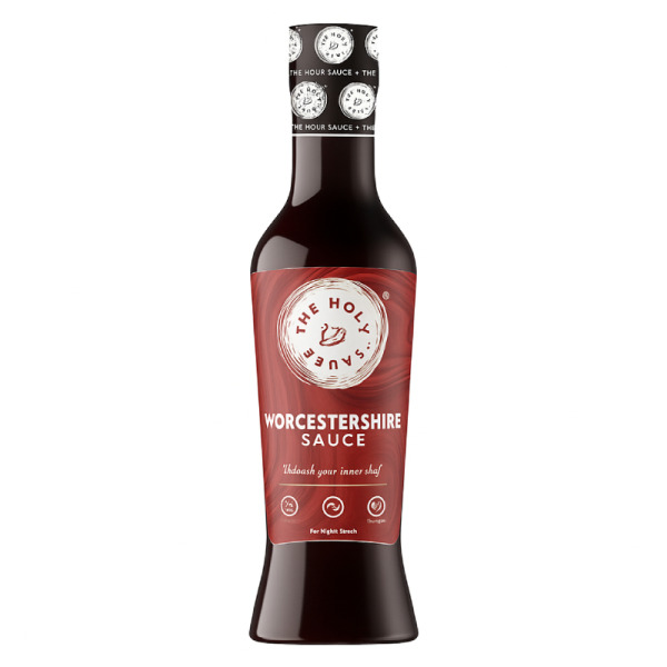 Купити The Holy Sauce Worcestershire – британська легенда в індійській інтерпретації!  Преміальний вустерширський соус для ресторанної подачі та домашньої кулінарії — преміальні До М’яса · Грилю від Cheese Map™ Україна