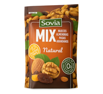 Sovia MIX Natural — орехово-фруктовая смесь без добавок | Европейский Союз | 0.2 кг – фото товару | Сирна Карта