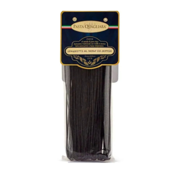 Купити Спагетті з чорнилом каракатиці Pasta Quagliara Італія фасування 0.5 kg — преміальні Паста · Макарони від Cheese Map™ Україна
