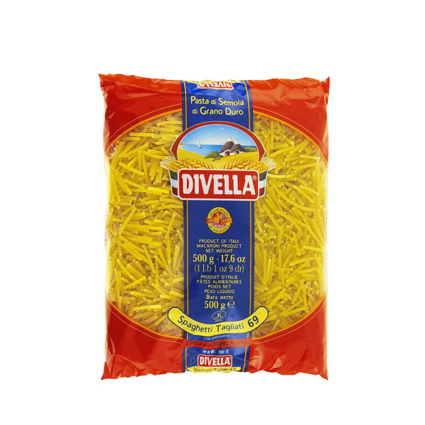 Купить Макароны Spaghetti Tagliati 069 Divella Италия фасовка 0.5 kg — премиальные Паста · Макароны от Cheese Map™ Украина
