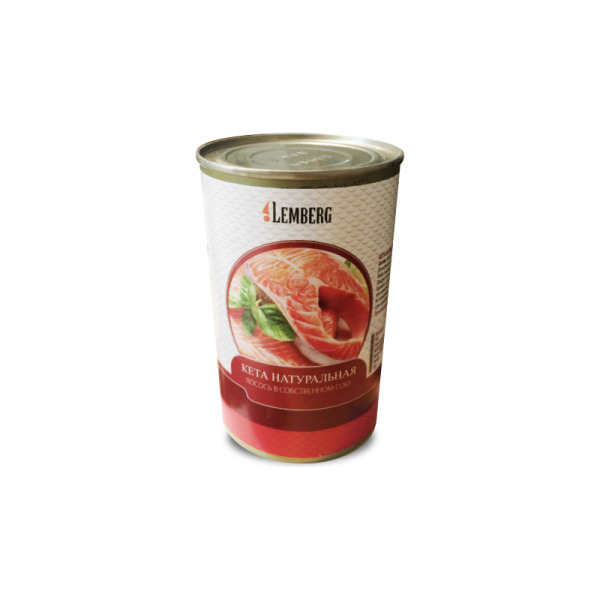 Купить Стейки Кеты в собственном соку Lemberg фасовка жесть 0.418 kg — премиальные Морепродукты · Анчоусы от Cheese Map™ Украина