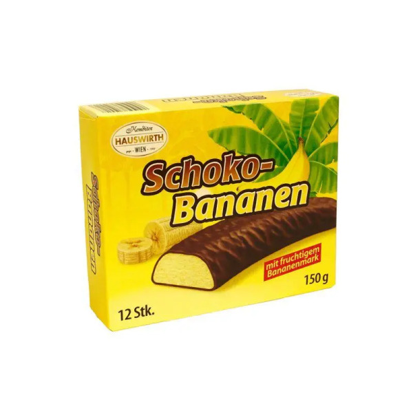 Купить Суфле в шоколаде Schoko-Bananen Hauswirth Австрия фасовка 0.150 kg — премиальные Шоколад · Конфеты от Cheese Map™ Украина