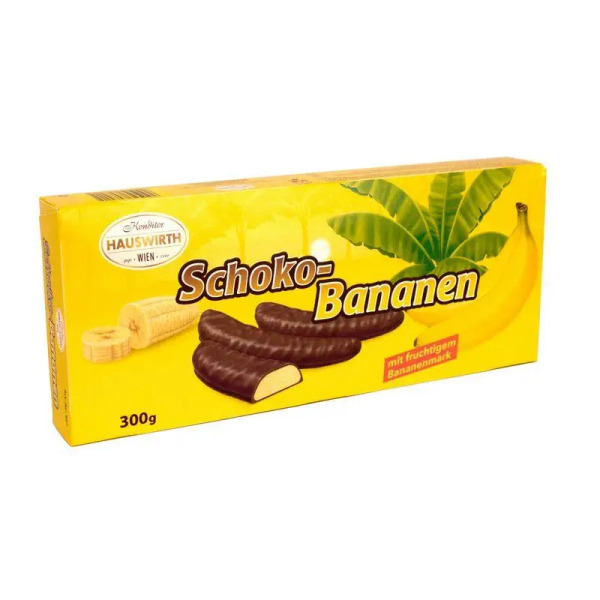 Купити Суфле в шоколаді Schoko-Bananen Hauswirth Австрія фасування 0.3 kg — преміальні Шоколад · Цукерки від Cheese Map™ Україна