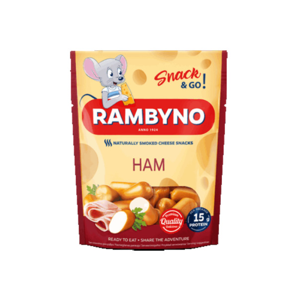 Купити Сирні снеки Rambyno Ham – натуральний смак копченого сиру! — преміальні Балтійські · Сири від Cheese Map™ Україна