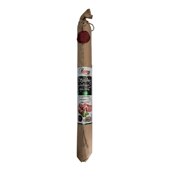 Купити Сировялена ковбаса Salame Italiano con Semi Riamo 0.3 кг - салямі з насінням соняшника — преміальні Мясні · Закуски від Cheese Map™ Україна