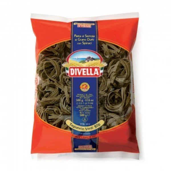 Купити Макарони Tagliatelle Verdi Semola 091b Divella Італія фасування 0.5 kg — преміальні Паста · Макарони від Cheese Map™ Україна