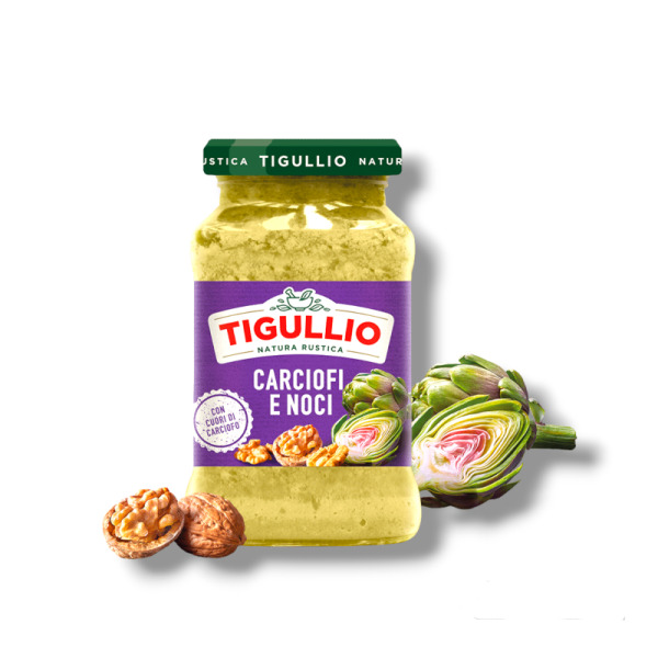 Купити Соус песто з артишоками та волоським горіхом “Carciofi e Noci Tigullio” 185 г – італійська гастрономія у стилі преміум!  Ідеальний для ресторанів, гурманів та тих, хто цінує смак з характером та вишуканою мякістю. — преміальні Преміальні · Трюфельн