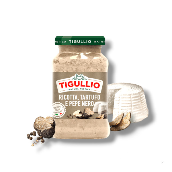 Купить Соус песто с трюфелем, рикоттой и черным перцем Tigullio Ricotta, Tartufo e Pepe Nero 185 г – итальянская элегантность со вкусом высокой кухни!  Для гурманов, шефов и ресторанов премиум-класса. — премиальные Премиальные · Трюфельные от Cheese Map™