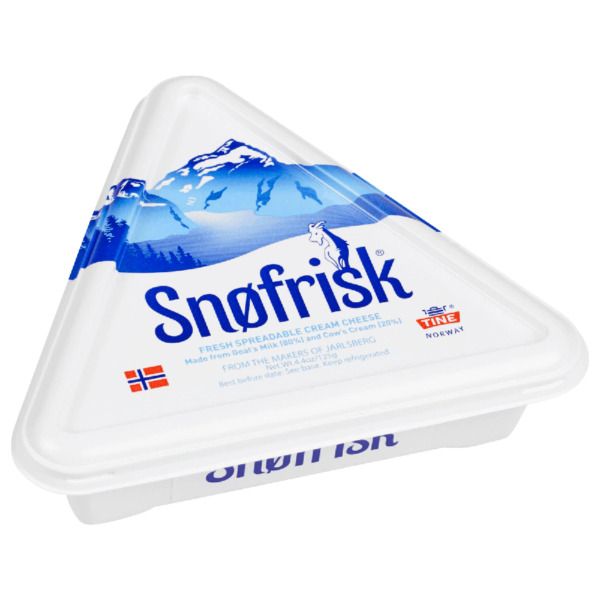 Купити Козячий вершковий сир Snøfrisk Tine 65% Норвегія фасування 0.125 kg — преміальні Tine · Норвезькі від Cheese Map™ Україна