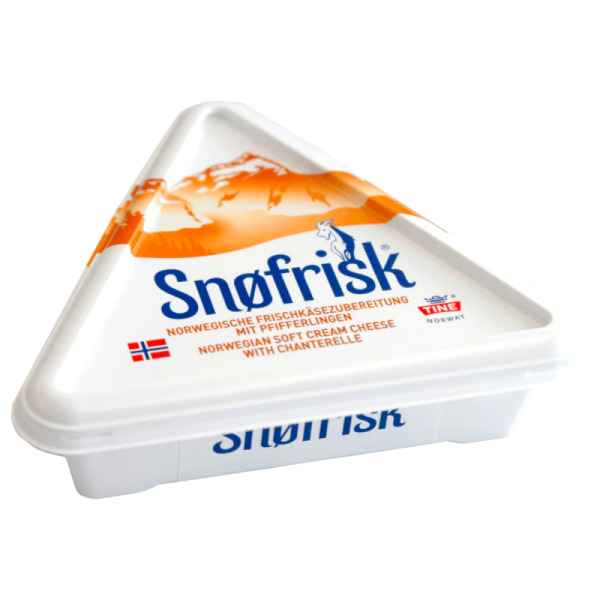 Купити Козячий вершковий сир з лисичками Snøfrisk Tine 65% Норвегія фасування 0.125 kg — преміальні Tine · Норвезькі від Cheese Map™ Україна