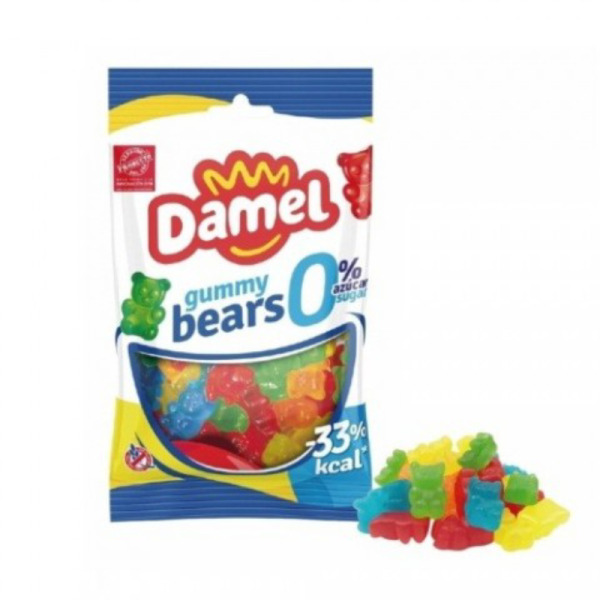 Купити Цукерки желейні без цукру Sin Azucar Bears Damel Іспанія фасування 0.09 kg — преміальні Шоколад · Цукерки від Cheese Map™ Україна