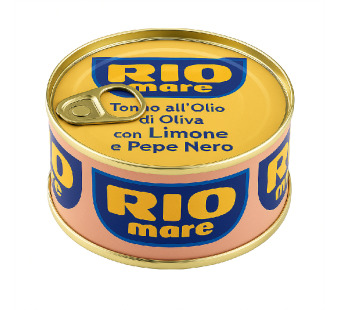 Тунец Rio Mare с лимоном и чёрным перцем в оливковом масле – премиальный вкус Средиземноморья!  Из Италии на ваш стол - фото | Сирна Карта