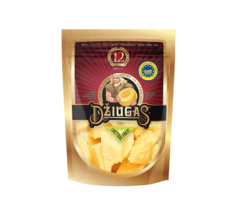 Сыр твёрдый колотый Джюгас "Dziugas Mild" 40% 12 месяцев фасовка 0.1 kg — фото | Сирна Карта