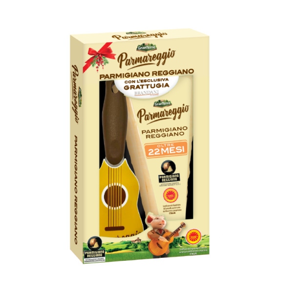 Купить Сыр твердый Пармезан с тёркой Брандани Parmigiano Reggiano Parmareggio 22 месяцев фасовка 0.15 kg — премиальные Итальянские · Сыры от Cheese Map™ Украина
