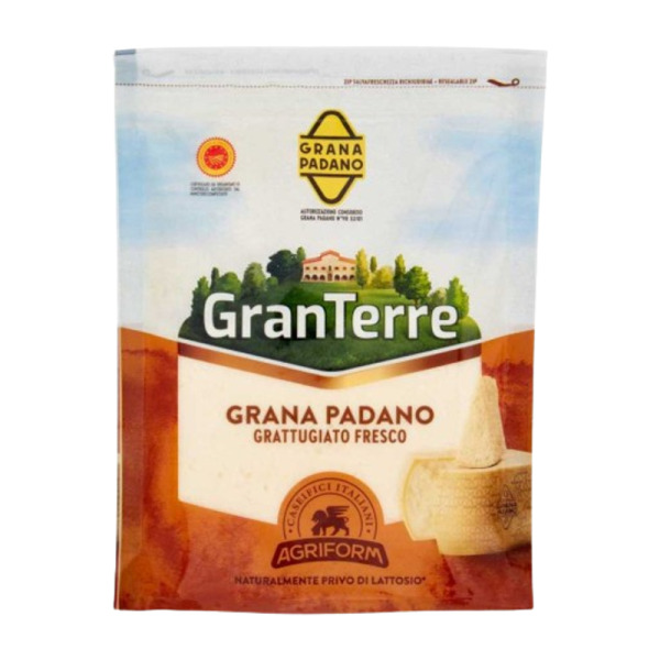 Купить Сыр твердый тертый Грано Падано Grana Padano DOP Gran Terre Agriform фасовка 0.1 kg — премиальные Итальянские · Сыры от Cheese Map™ Украина