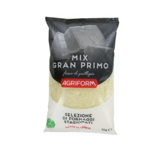 Сыр твердый тертый mix "Gran Primo Agriform" фасовка 1 kg - фото | Сирна Карта