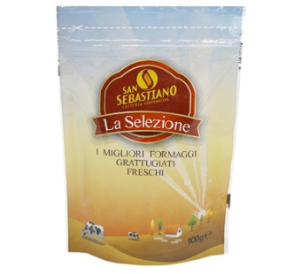 Сир твердий тертий mix "S.Sebastiano" фасування 0.1 kg - фото | Сирна Карта