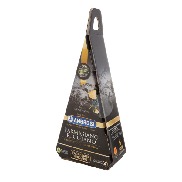Купить Творожный сыр Пармезан Parmigiano Reggiano Ambrosi 24 месяцев фасовки 0.45 kg — премиальные Итальянские · Сыры от Cheese Map™ Украина