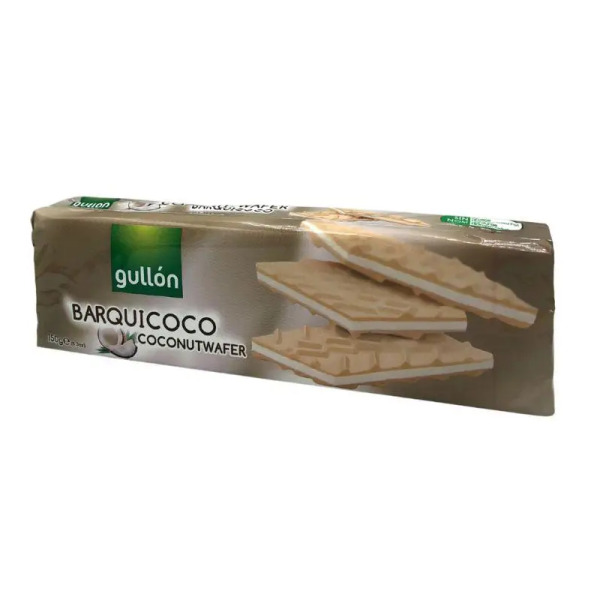 Купити Вафлі з кокосовою начинкою Barquicoco Gullón 150 г - іспанська ніжність у смаку тропіків! ✨ — преміальні Печиво · Вафлі від Cheese Map™ Україна