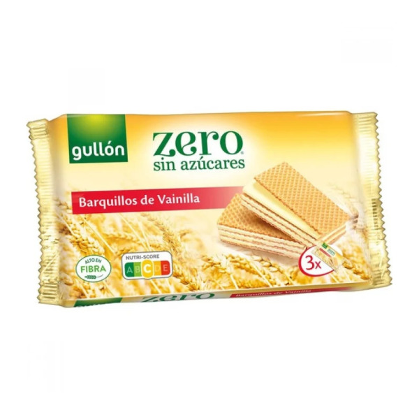 Купить Вафли без сахара с ванилью Diet Nature Gullon Испания фасовка 0.18 kg — премиальные Печенье · Вафли от Cheese Map™ Украина