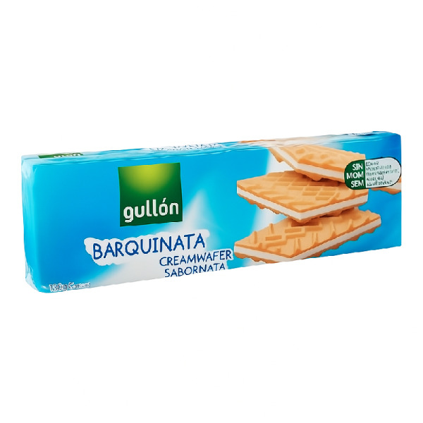 Купить Вафли с кремовой начинкой Barquinata Cream Wafer Gullón – изысканный вкус Испании в каждом хрустящем слое! — премиальные Печенье · Вафли от Cheese Map™ Украина