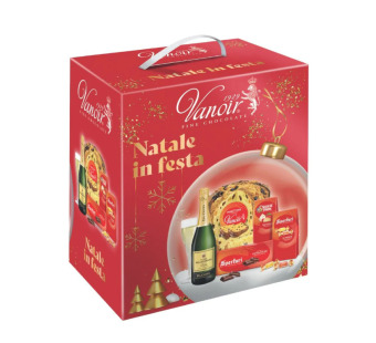 Vanoir Natale in Festa Panettone подарочный набор 5 предметов Италия - фото | Сирна Карта