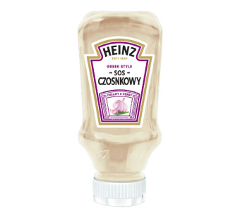 Вершковий часниковий соус "Heinz Sos Czosnkowy" 400 мл - грецький стиль, насичений смак та преміум якість! Ідеальний для HoReCa та домашнього використання — фото | Сирна Карта