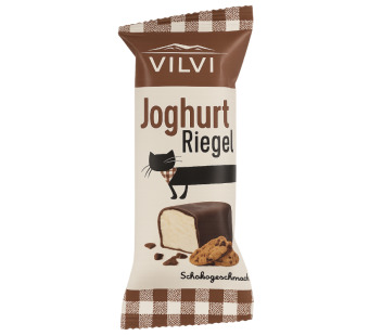 Vilvi Joghurt Riegel 29% — глазированный йогуртовый сыр с печеньем в шоколаде  Искушение вкуса в формате премиального снека! – фото товару | Сирна Карта