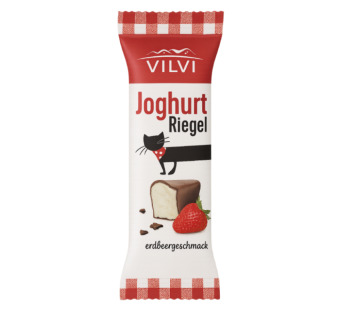 Vilvi Joghurt Riegel Erdbeer — глазированный йогуртовый сыр с клубничным вкусом в шоколаде  Настоящее гастрономическое удовольствие с европейским шармом! - фото | Сирна Карта