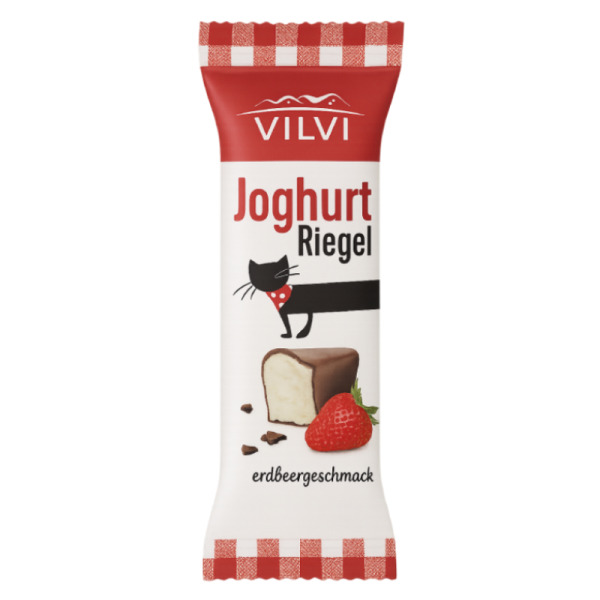 Купить Vilvi Joghurt Riegel Erdbeer — глазированный йогуртовый сыр с клубничным вкусом в шоколаде  Настоящее гастрономическое удовольствие с европейским шармом! — премиальные Йогурты · Кремовые Cheese Map™ Украина