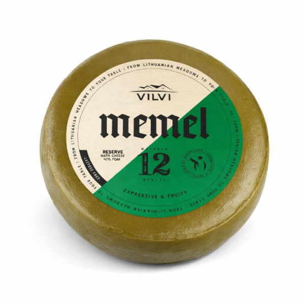 Купить Сыр твердый Жальгирис Memel 12 Vilvi 40% — премиальные Vilvi · Зрелые от Cheese Map™ Украина