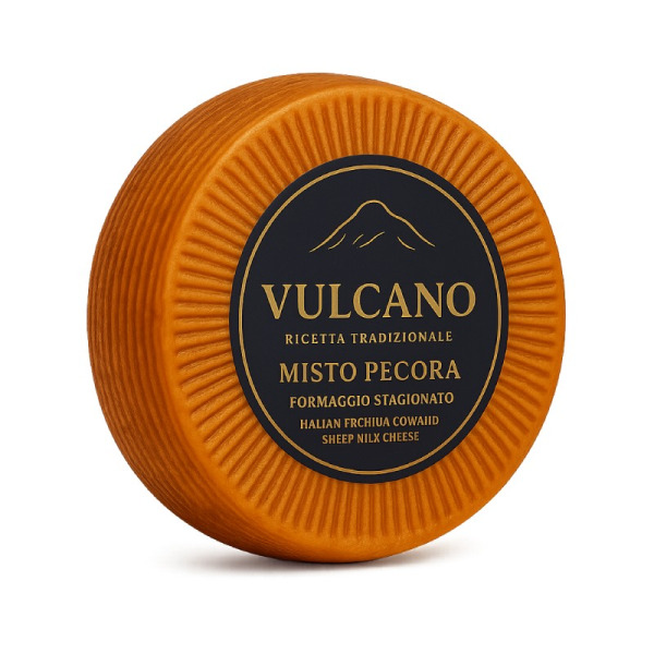 Купити Сир витриманий Vulcano Misto Pecora 1 кг | Італія | Сирна Карта Gourmet — преміальні Італійські · Сири від Cheese Map™ Україна