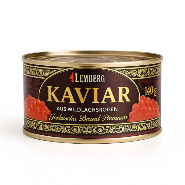 Купить Lemberg Grand Premium — Икра горбуши красная | Германия | 0.14 кг — премиальные Морепродукты · Анчоусы от Cheese Map™ Украина