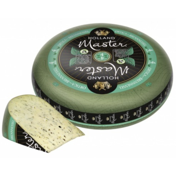 Купити Сир з кропивою Nettle Holland Master 50% — преміальні Голландські · Сири від Cheese Map™ Україна